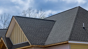 An ashphalt roof
