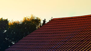 a Warm Roof at sunset